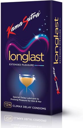 Презервативи KamaSutra Long Last Delaying Dotted, 12 шт