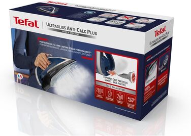 Парова праска Tefal FV6846E1 Ultragliss Plus проти накипу 2800 Вт знімний колектор для накипу 50 г/хв. безперервна подача пари 260