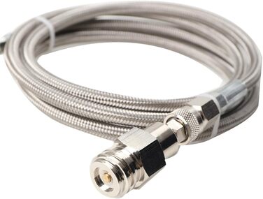 Адаптер Cozyel CO2 Шланг високого тиску для домашніх карбонаторів води Grohe Blue Передача CO2 для підключення до більших балонів CO2, балон з вуглекислим газом Шланг CO2 для виробника соди Шланг для передачі 1,5 м 1