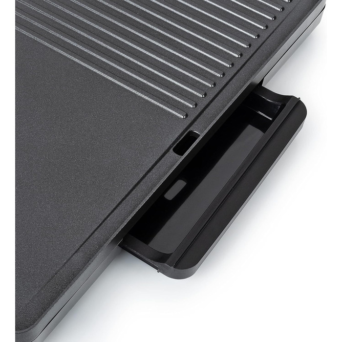 Настільний гриль Tristar - 2000 Вт, антипригарне покриття, жирозбірник, поверхня гриля 49 x 27 см, BP-2750 чорний