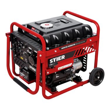 Інверторний генератор STIER SNS-500 5,0 кВт 75 дБ(A), Бензиновий аварійний генератор, Не потребує особливого обслуговування, для використання на вулиці, підходить для заряджання акумуляторів, компактний