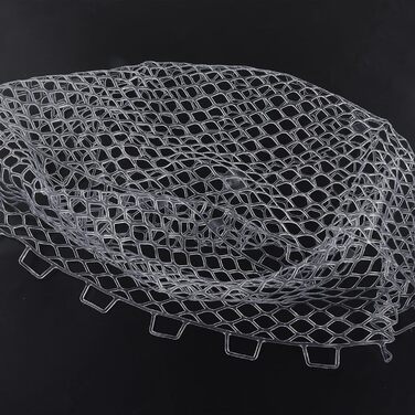 Рибальська сітка OUKENS, 45 x 40 см, біла гумова рибальська сітка, заміна, міцна, складна рибальська сітка, заміна для риболовного інструменту, прісноводна, морська