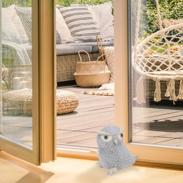 Дверний обмежувач сова, важкий дверний обмежувач, виготовлений з тканини, піщаний наповнювач, декор, дверний мішок для підлоги, Вх