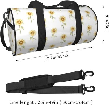 Дорожня сумка-мішок з соняшниками, розписана вручну, з квітковим візерунком. Універсальна спортивна сумка для чоловіків та жінок.