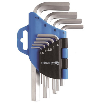 Набір шестигранних Г-подібних ключів HOEGERT 1.5 - 10 (HT1W802)
