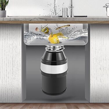 Вт 1,4 л Подрібнювач кухонних відходів, Подрібнювач їжі, Руйнівник відходів, Утилізація харчових відходів Побутова раковина Сміттєвий млин, Кухонні харчові відходи Подрібнювач сміття Подрібнювач їжі, 560