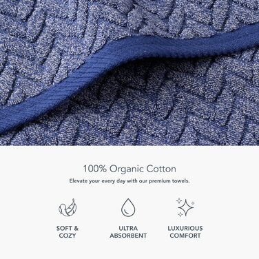 Набір рушників з органічної бавовни Texere, 6 предметів, бордовий Estate Blue