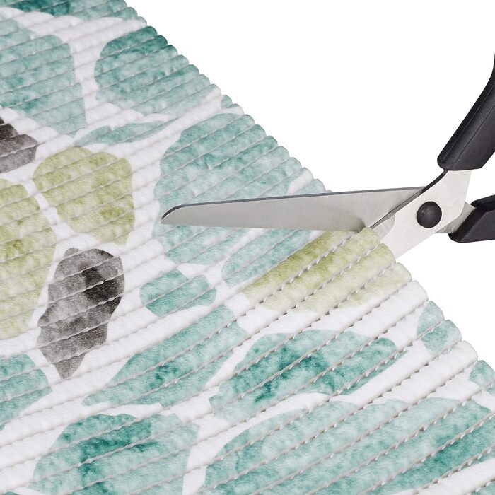 Килимок Relaxdays Soft з пінопласту, ріжучий, для ванної кімнати, сауни, басейну, протиковзкий килимок, абстрактний дизайн, ШxД 65 x 300 см, синій/білий, 300 см 65 x 300 см (доріжка) абстрактний