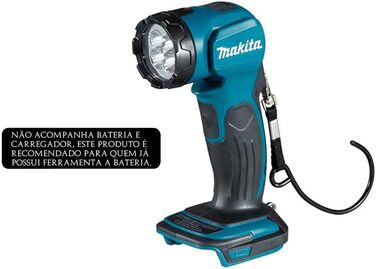 Світлодіодний акумуляторний ручний світильник Makita DML815 14,4 В-18 В (без батареї та зарядного пристрою), 160 люмен, головка світильника повертається на 170