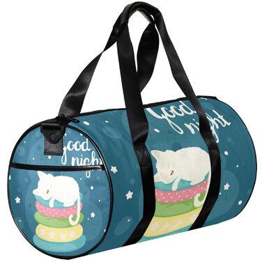 Спортивна сумка, маленька дорожня сумка, сумка для шопінгу та йоги Доброї ночі, котику-пончику, сумка для фітнесу на відкритому повітрі, ручна поклажа