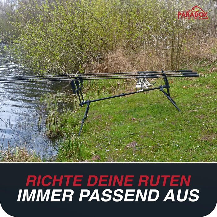 Тримач для вудок Rod Pod на 3 вудки гнучко регульований Тримач для вудок Rod Pod для риболовлі ловля коропа