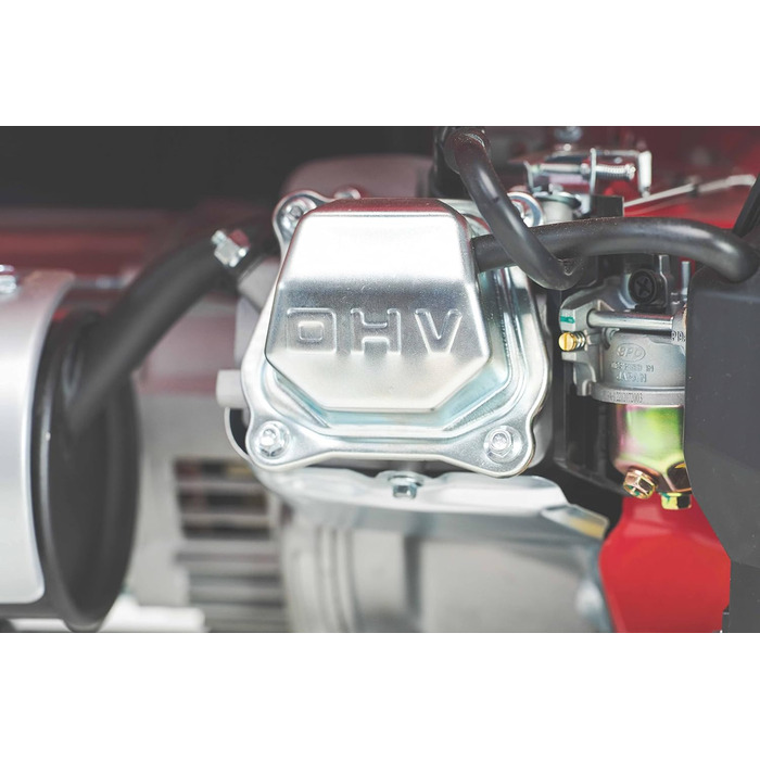 Бензиновий генератор Генератор потужністю 3000 Вт BS3500 Аварійний генератор з AVR та захистом від перевантаження 4-тактний 6,57 к.с. Ручний стартер 2 розетки 230 В / 1 розетка 12 В (червона, BS3500) Червона BS3500