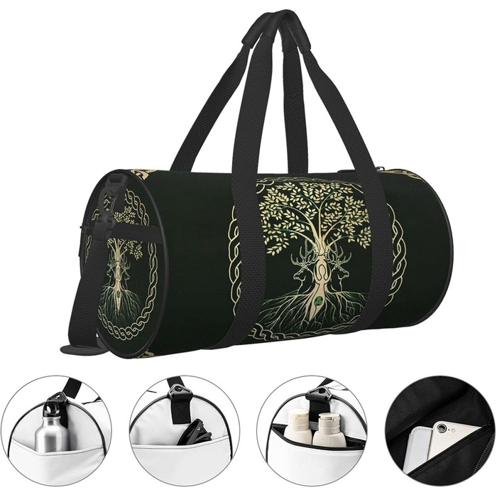 Сумка-мішок у скандинавському стилі з зображенням богині вікінгів, для подорожей, фітнесу та спорту, велика сумка для покупок, дорожня та вихідного дня для чоловіків та жінок