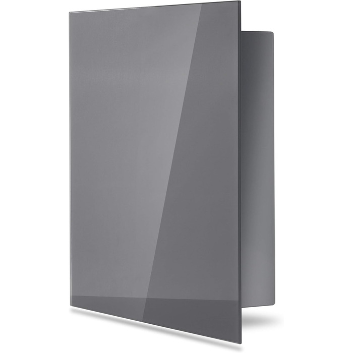 Скринька для ключів Bonsport зі скляною магнітною дошкою - дошка для пам&39яток, включаючи 6 магнітів - ідеально підходить для коридору, вхідної зони, офісу - 33x33x6,8 см - антрацит