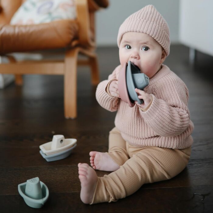 Іграшка для купання Mushie 5 корабликів для немовлят і дітей від 1 року Іграшка для ванни Іграшка для басейну з ПП пластику для ве