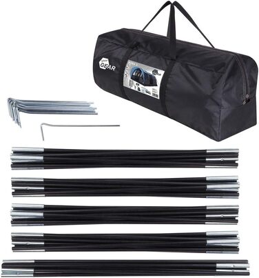 Ваш намет GEAR Bora Тунельний намет на 5 осіб Сімейний намет Висота Підлога Каструля Навіс Водонепроникний 5000 мм УФ 50 Захист Си