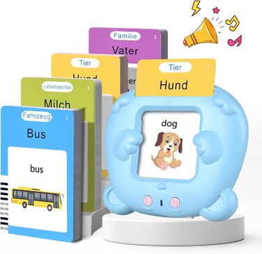 Говорячі картки Дитячі іграшки від 2 3 4 5 6 років Розвиваючі ігри для аутизму Навчальні іграшки Вивчення німецької мови Для дітей