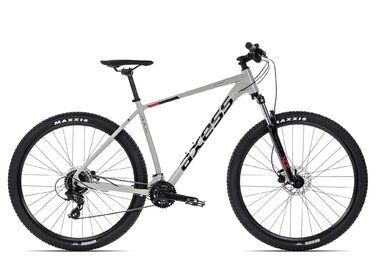Гірський велосипед Axess Brash MTB Hardtail 16-швидкісна передача Гідравлічні дискові гальма, сірий, 21 дюйм