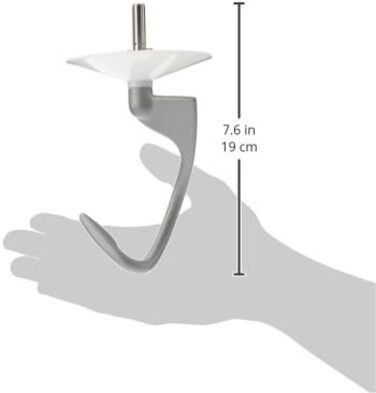 Гачок для тіста KENWOOD KW712210 серії 29-KW-50 KM, алюміній, срібло