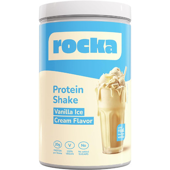 Протеїновий коктейль Rocka Nutrition, веганський, 900 г (Ванільне морозиво)
