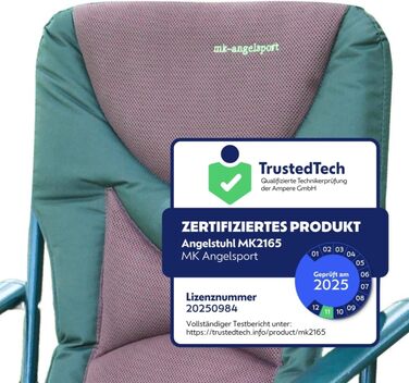 Крісло для риболовлі MK-Angelsport 5 Seasons Pro Carpchair Зручне крісло для коропа, вантажопідйомність до 130 кг, з додатковою м&39якою підкладкою, складається та регулюється по висоті, ідеально підходить для коропових рибалок та кемпінгу на природі.