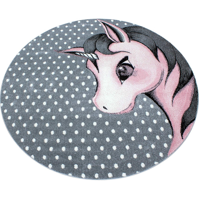 Дитячий килим Рожевий 160х230 см Єдиноріг дизайн Великі килими для дівчаток Килим для дитячої кімнати Килим з коротким ворсом Дуже