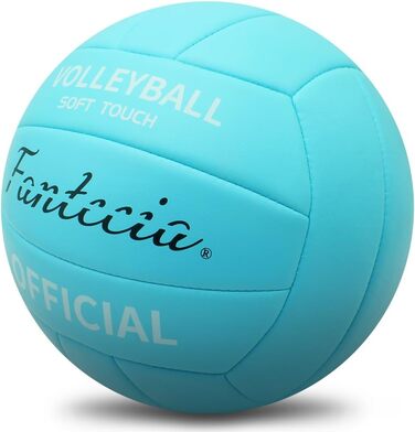 Волейбольний м'яч для пляжу, басейну та тренувань, розмір 5, включаючи насос