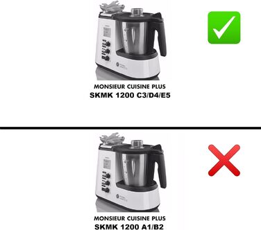 Напрямна/вісь зчеплення для Monsieur Cuisine Plus SKMK 1200 C3/D4/E