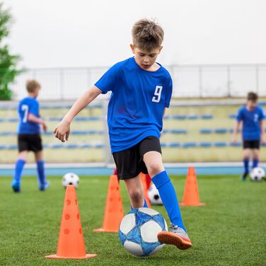 Світиться в темряві футбольний м'яч розмір 5, Флуоресцентний футбольний м'яч для тренувань та ігор, Світиться в темряві футбольний м'яч для дітей, дорослих, Світиться в темряві футбольний м'яч для використання в приміщенні та на відкритому повітрі