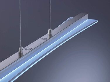 Стеля LED-підвіс Reality Leuchten Smash R32421107, матовий нікель, біле скло, 18 Вт