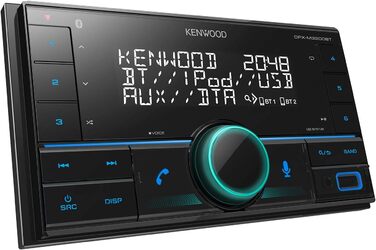 Автомобільна стереосистема Kenwood DPX-5200BT 2-DIN CD з Bluetooth Hands-free (вбудований Alexa, USB, AUX-вхід, високопродуктивний тюнер, Spotify Control, звуковий процесор, 4x50 Вт, змінне підсвічування клавіш) (BT/USB, одинарний)