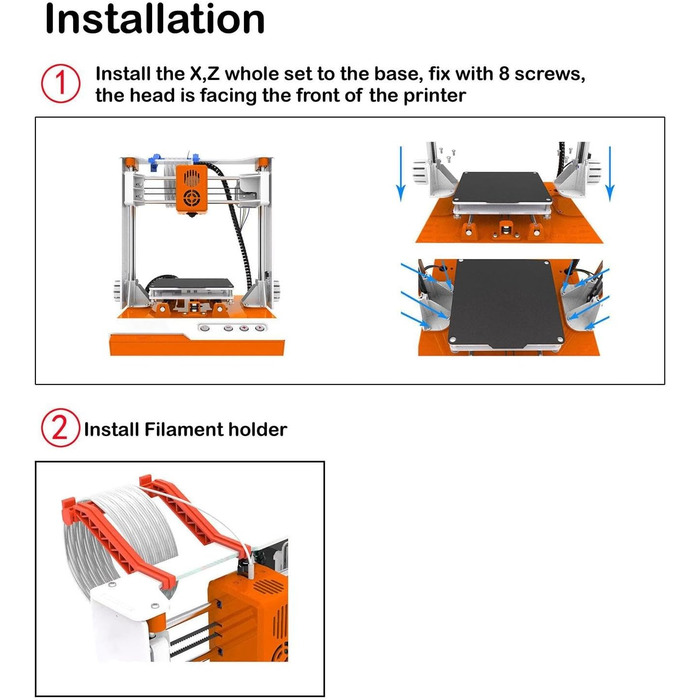Принтер K1 Міні-настільний набір для початківців, дітей та підлітків 3D-принтер із магнітною знімною пластиною PLA Filament USB-ка