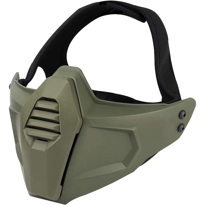 Тактичний захисний шолом для піжам, напівзахисний щиток для обличчя та розділені 3D-маскури, підходить для пейнтболу, ігор CS та інших видів активного відпочинку.