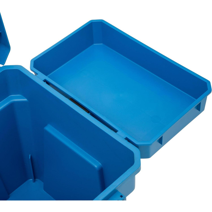 Коробка для сидіння Shakespeare дуже водостійка, велика місткість для зберігання снастей подвійний механізм блокування, надзвичайно глибока кришка для солоної та прісної води, синій колір