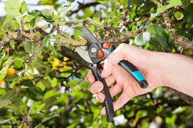 Садові ножиці Gardena B/S XL Ножиці для дерев, безпечні для рослин, з обхідним лезом для гілок та сучків, максимальний діаметр різання 24 мм, безступінчасте відкриття ручки (8905-20) Одинарні