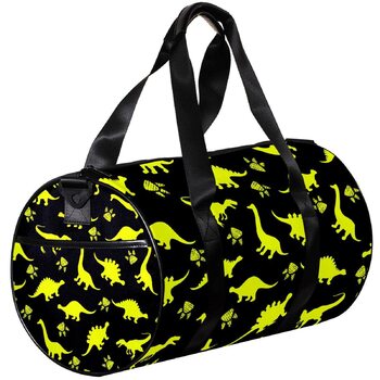 Спортивна сумка, маленька дорожня сумка, сумка для йоги, барвисті динозаври та лапки тварин, фітнес-сумка для активного відпочинку, ручна поклажа