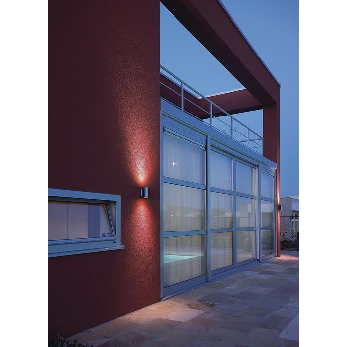 Настінний світильник для поверхневого монтажу, зовнішнє освітлення для входів у будинок, стін, терас, фасадів, сходів, настінний світильник, світлодіодний настінний світильник, зовнішнє освітлення, садовий світильник 2xGU10, IP55, антрацит. Вуличний насті