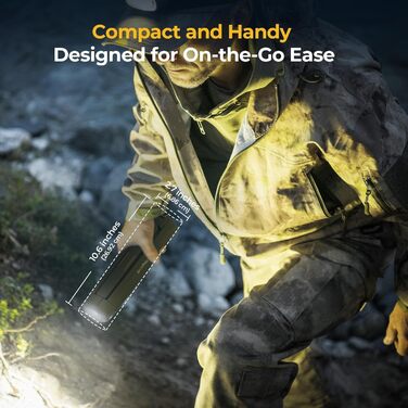 Ліхтар для кемпінгу BougeRV з акумулятором 15600 мАг, акумуляторний кемпінговий ліхтар, регульована висота та кут, 4000 люмен, водонепроникний IP54, кемпінговий ліхтар для кемпінгу, подорожей, використання в надзвичайних ситуаціях, зелений