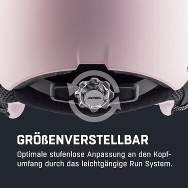 Високоякісний та безпечний дитячий лижний шолом, зі знімними амбушурами, з контрастним козирком, матово-рожевий, розмір M (51-55 см)