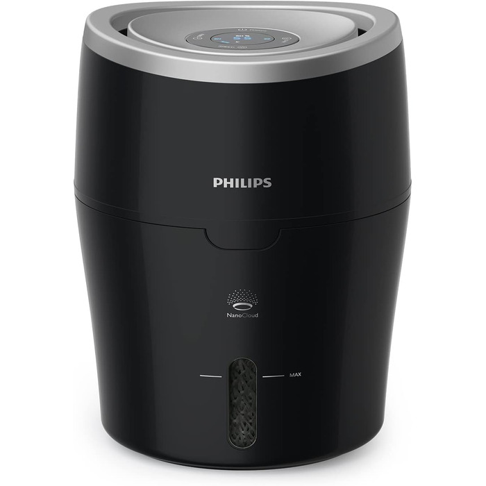 Зволожувач повітря Philips Series 2000 - для приміщень до 40 м, з технологією NanoCloud, 3 режими швидкості, режим сну, 2-літровий