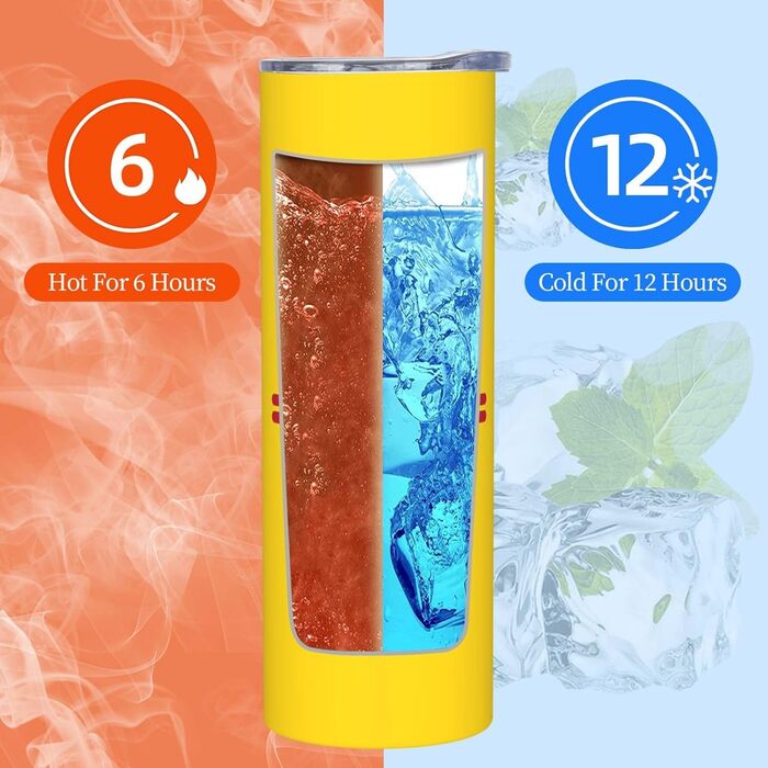 Кухоль з прямою трубочкою, дизайн прапор Нью-Мексико, друкований, дорожній кухоль, підходить для кемпінгу, офісу та дому, 590 мл