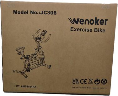 Велотренажер Wenoker Heimtrainer 2025 з магнітним опором, LCD-монітором та підтримкою APP, до 160 кг