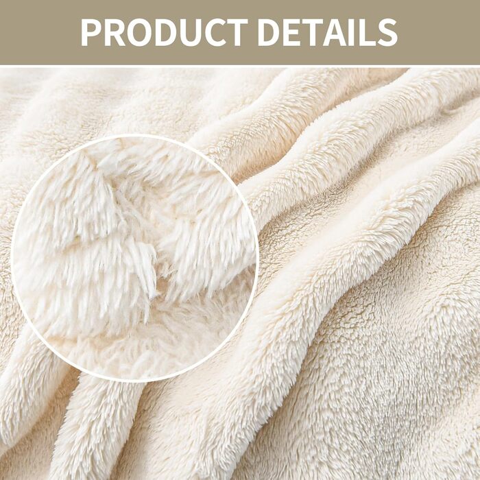Ковдра-бульбашка - Біла м&39яка ковдра з кроликом, пухнаста, товста та тепла ковдра для дивана на зиму, ковдра зі штучного хутра, ковдри для вітальні та м&39які, плюшева ковдра для дивана та ліжка, плед для дивана 150 x 200 см, білий