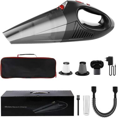 Ручний пилосос Акумуляторний ручний пилосос Акумулятор 8500Pa Міні портативний акумуляторний автомобільний пилосос зі світлодіодни