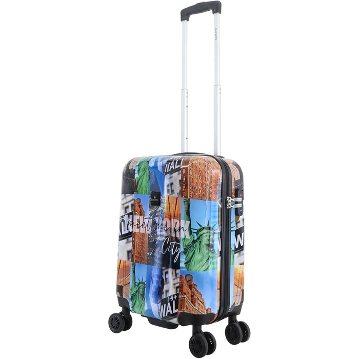 Валіза ручна поклажа Big Apple, 54x36x20 см, 32 л, 2.7 кг, барвиста