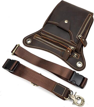 Стильна сумка через плече Фанні Рюкзачок Поясна сумка, Чоловік Жінки Божевільний Кінь Шкіряний Кросбоді Фанні Рюкзачок Організатор