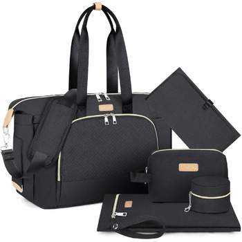 Пеленальна сумка для немовлят - велика сумка для мами з портативним пеленальним килимком, сумка для манекена, лікарняна сумка, дор