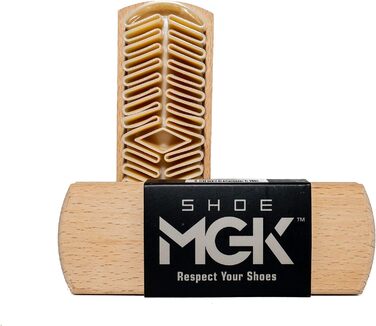 Щітка для взуття MGK Dry Suede Brush - ідеально підходить для освіження та ремонту замшевого взуття, Black, Large