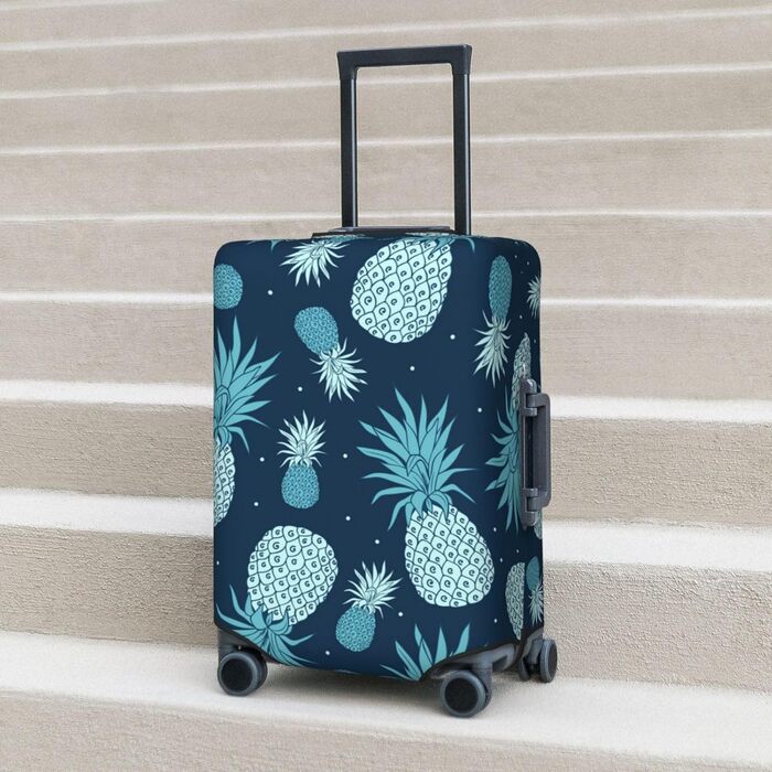 Чохол для валізи Ananas, міцний захист, підходить для багажу розміром 45.7-81.3 см, малий, Чорний