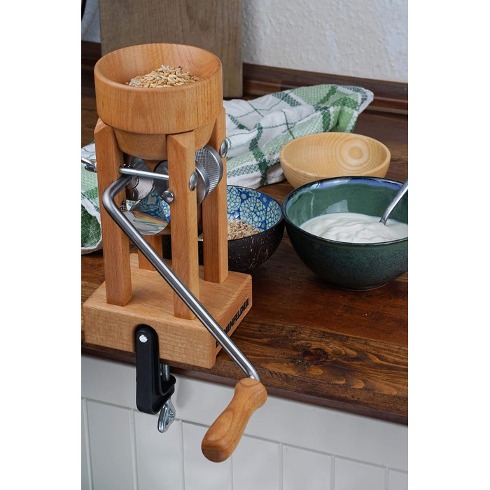 Флокер Модель столу з дерев'яною воронкою Вівсяні пластівці свіжі 20